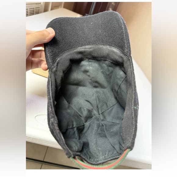 GUCCI Baseball Cap Sz S 57 cm Black Hat - Picture 4 of 14